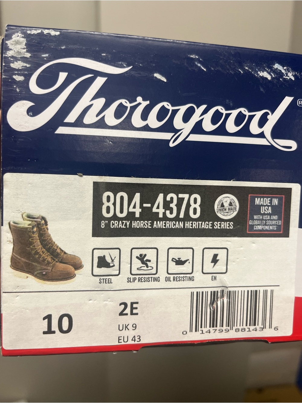 Thorogood Men’s Brown Moc Toe Work Boots - Picture 4 of 6